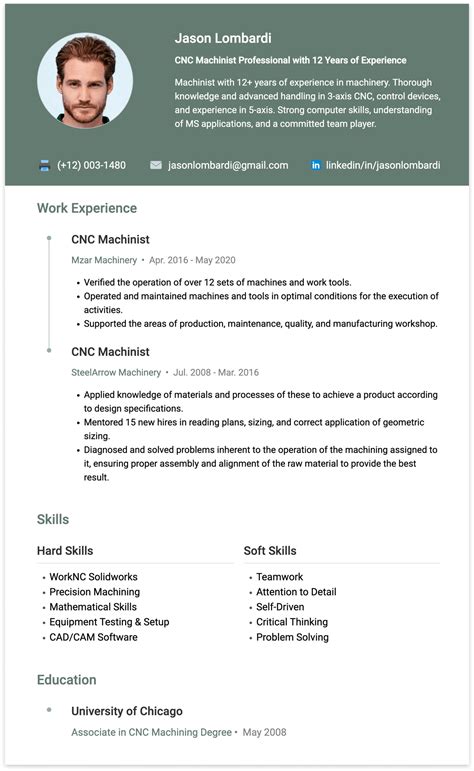 cnc machine operator job description for resume|cnc operator skills for resume.